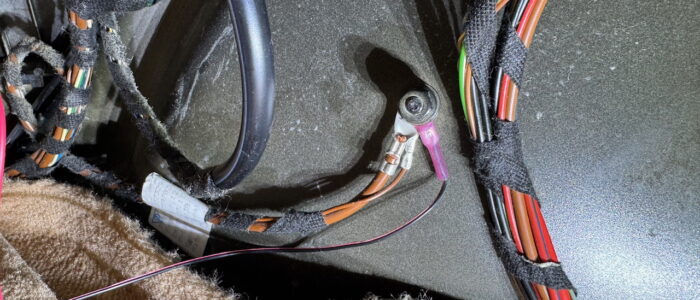 Rear view camera grounded!