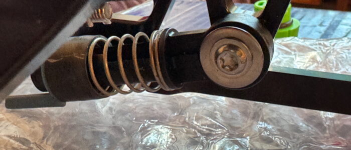 Reverse cable lock installed